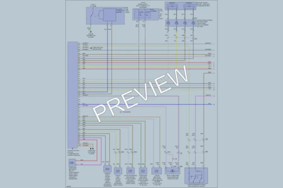 2013 Audi S7 Supplemental Restraints wiring diagram preview