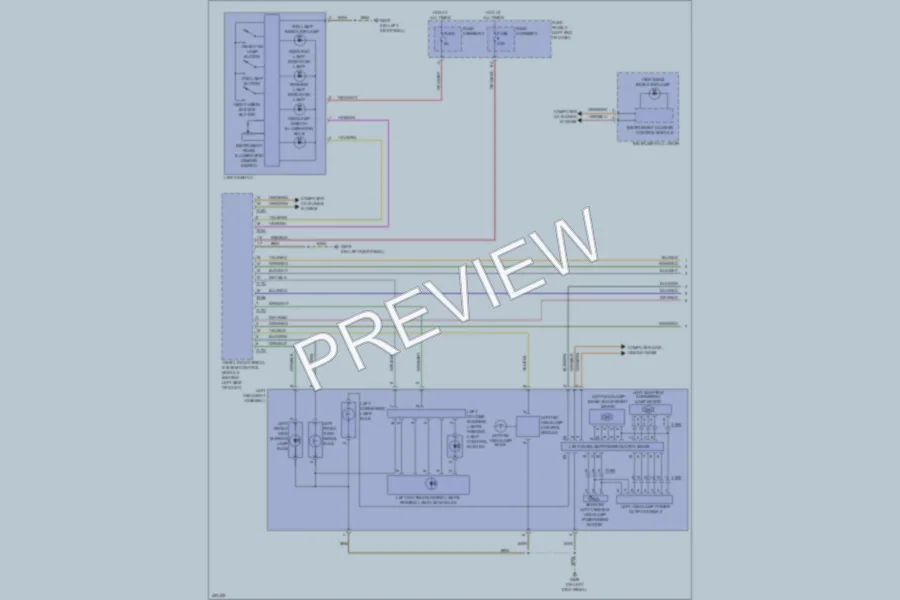 2013 Audi S8 Headlights wiring diagram preview
