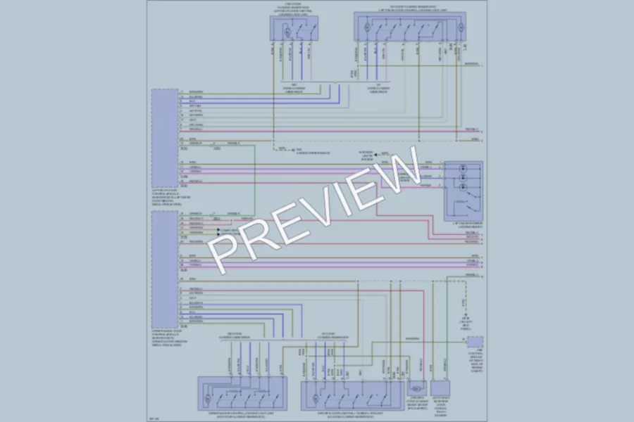 2013 Audi S8 Power Door Locks wiring diagram preview