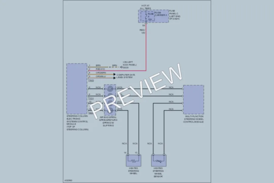 2013 Audi S8 Power Seats wiring diagram preview