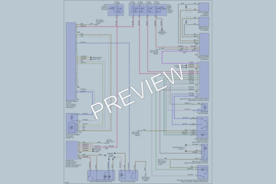 2013 Audi S8 Trunk Tailgate Fuel Door wiring diagram preview