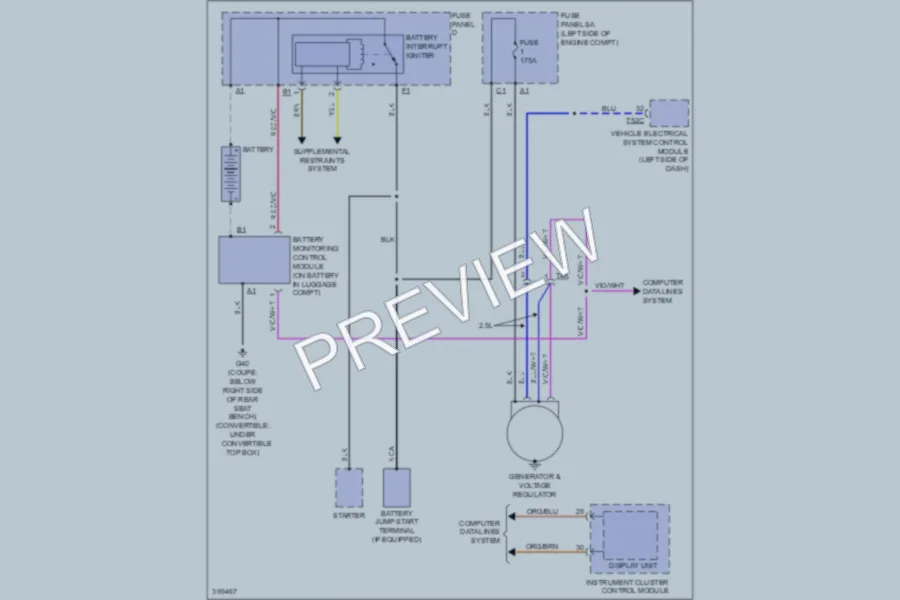 2013 Audi TT Starting Charging wiring diagram preview