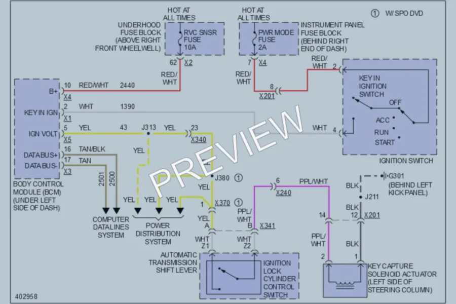 2013 Buick Enclave Shift Interlock wiring diagram preview