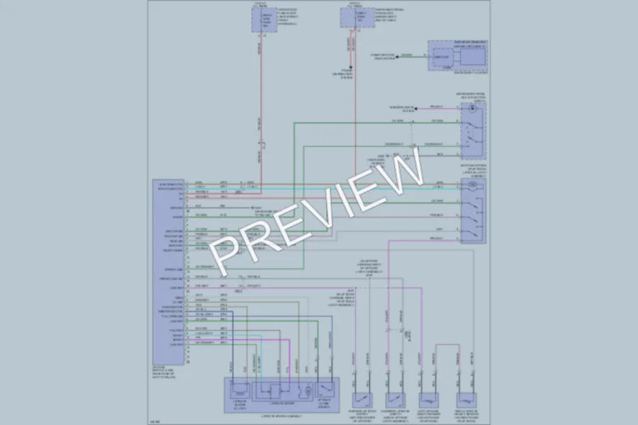 2013 Buick Enclave Trunk Tailgate Fuel Door wiring diagram preview