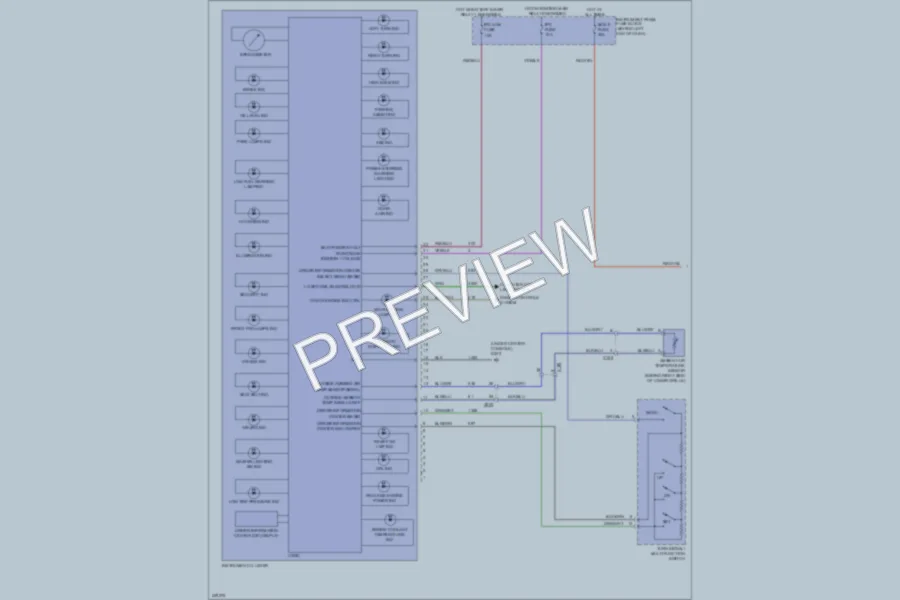 2013 Buick Encore Instrument Cluster wiring diagram preview