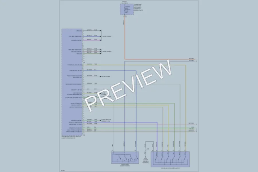 2013 Buick Encore Memory Systems wiring diagram preview
