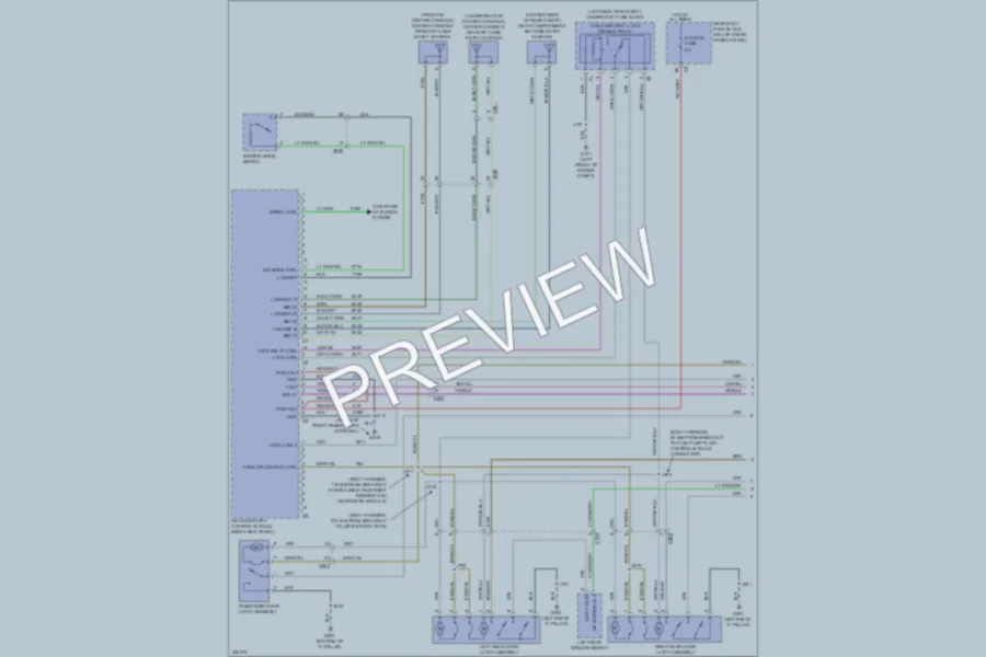 2013 Buick LaCrosse Power Door Locks wiring diagram preview