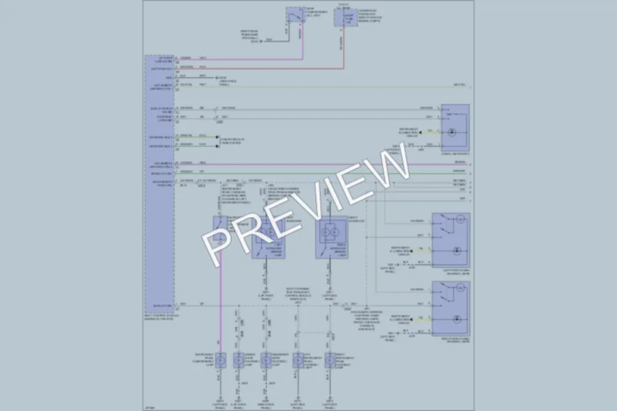 2013 Cadillac ATS Interior Lights wiring diagram preview