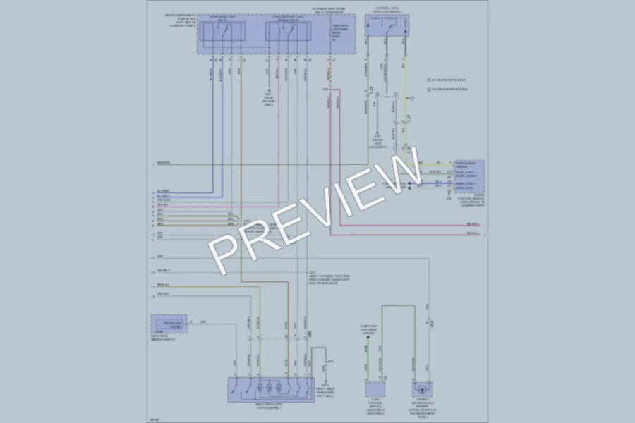2013 Cadillac ATS Power Door Locks wiring diagram preview