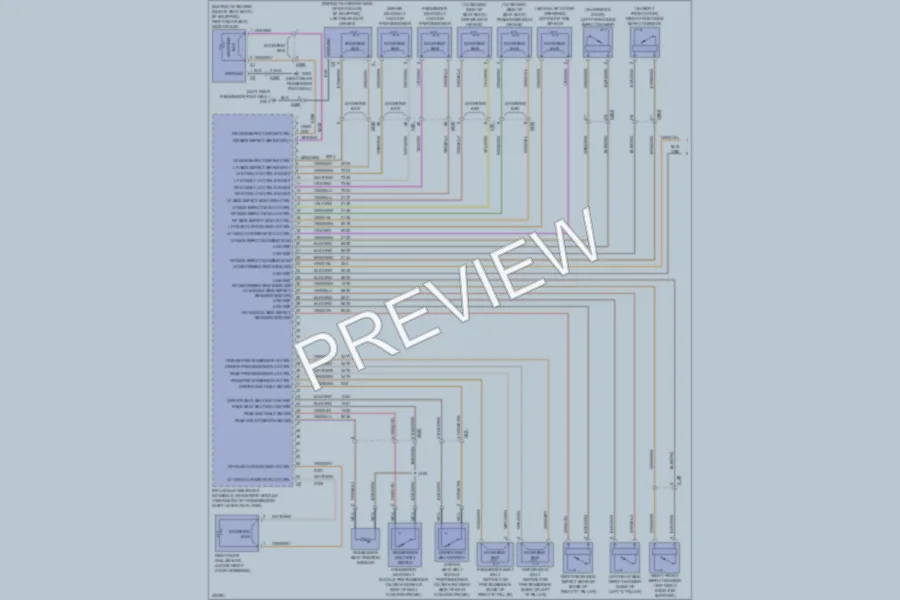 2013 Cadillac ATS Supplemental Restraints wiring diagram preview