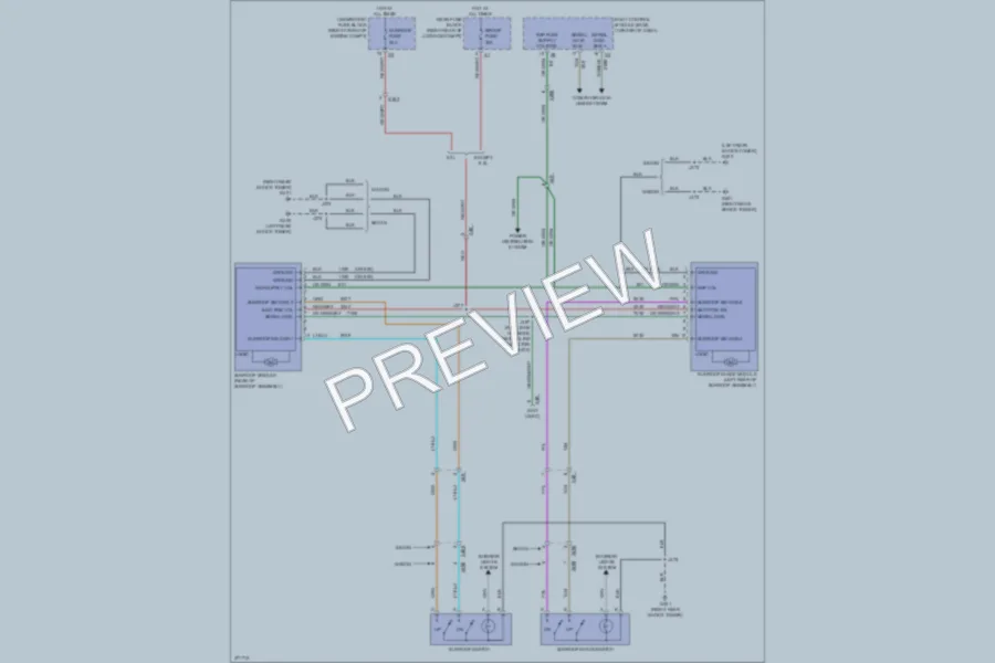 2013 Cadillac CTS Power Top Sunroof wiring diagram preview