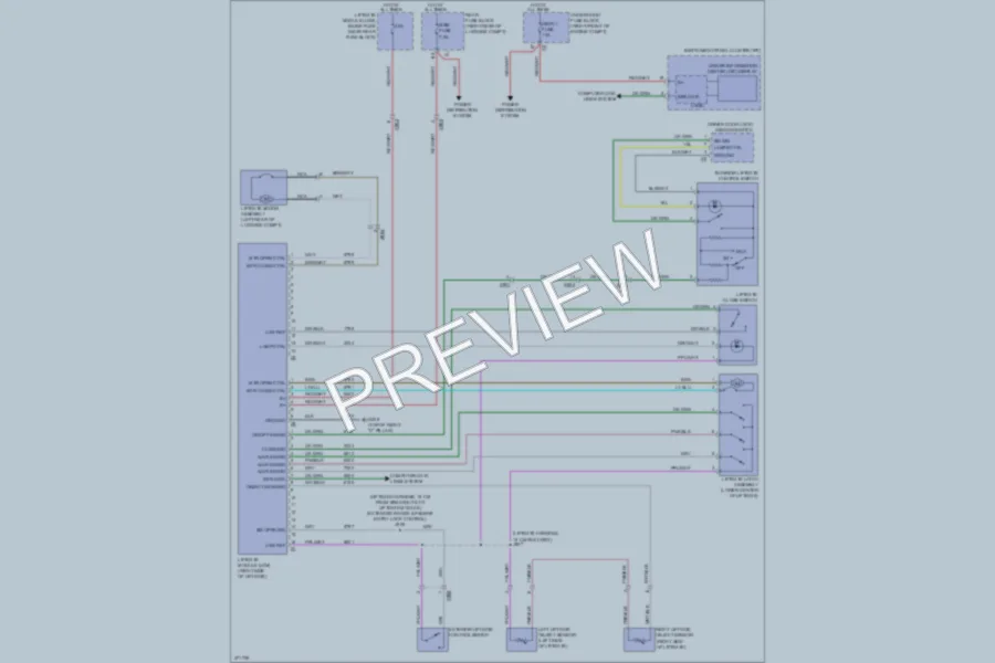 2013 Cadillac CTS Trunk Tailgate Fuel Door wiring diagram preview