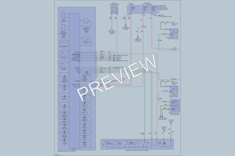 2013 Cadillac CTSV Instrument Cluster wiring diagram preview