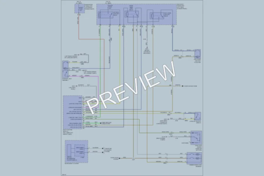 2013 Cadillac SRX Trunk Tailgate Fuel Door wiring diagram preview