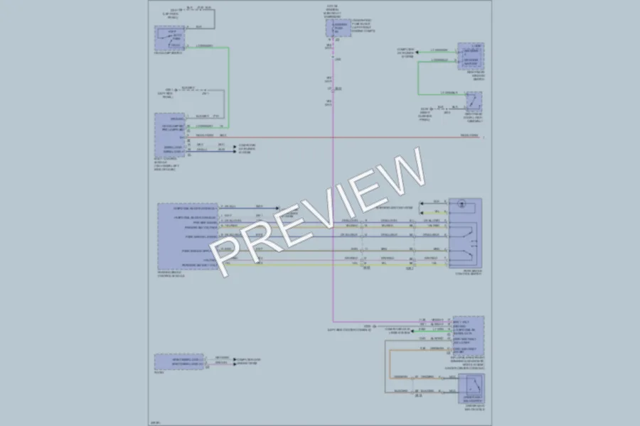 2013 Cadillac SRX Warning Systems wiring diagram preview