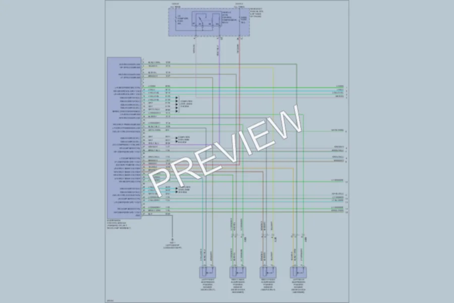 2013 Cadillac XTS Electronic Suspension wiring diagram preview