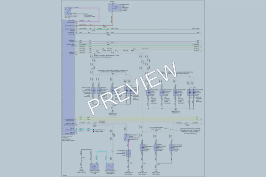 2013 Cadillac XTS Interior Lights wiring diagram preview