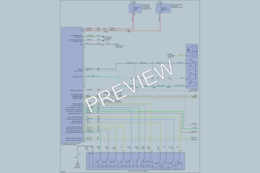 2013 Cadillac XTS Memory Systems wiring diagram preview