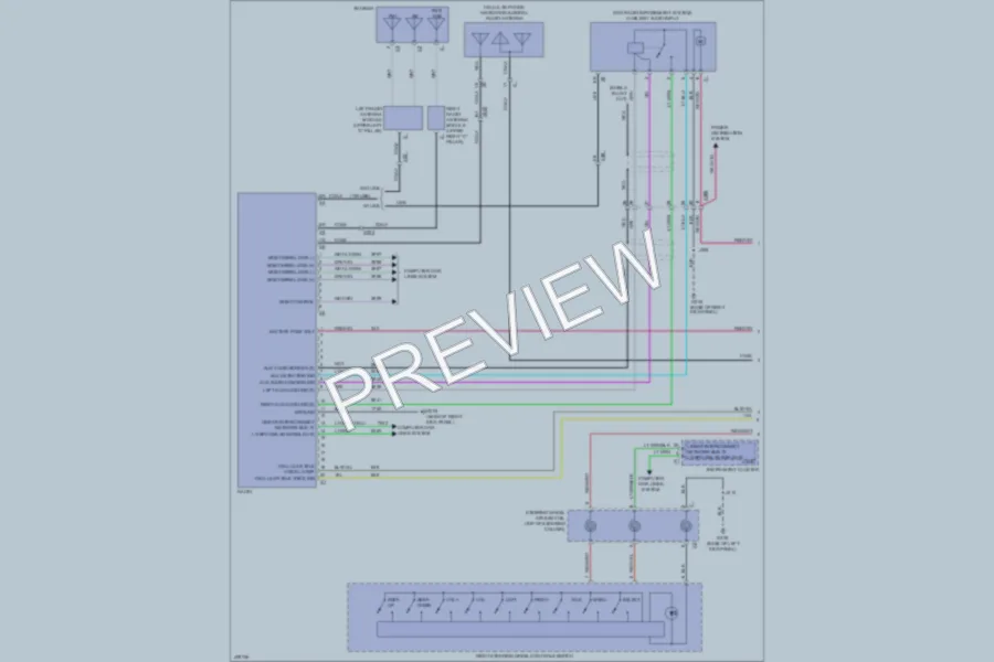 2013 Cadillac XTS Radio wiring diagram preview