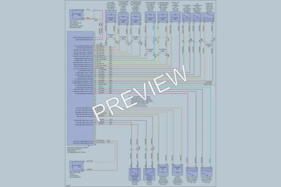 2013 Cadillac XTS Supplemental Restraints wiring diagram preview