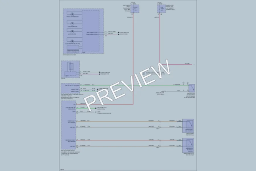 2013 Cadillac XTS Warning Systems wiring diagram preview