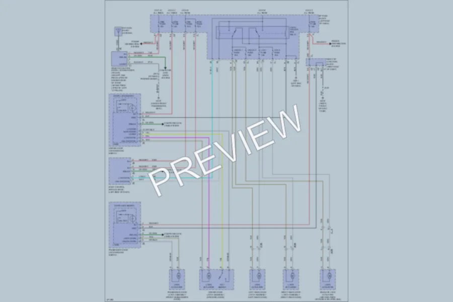 2013 Chevrolet Avalanche Power Door Locks wiring diagram preview