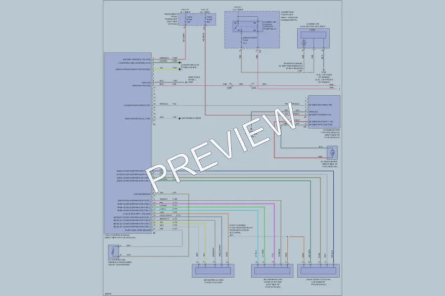 2013 Chevrolet Camaro Air Conditioning wiring diagram preview