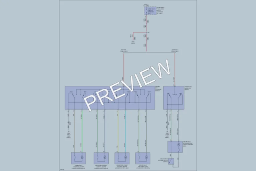 2013 Chevrolet Camaro Power Seats wiring diagram preview