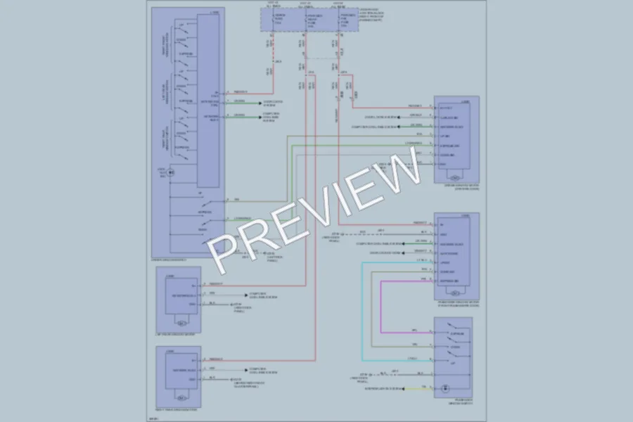 2013 Chevrolet Camaro Power Windows wiring diagram preview
