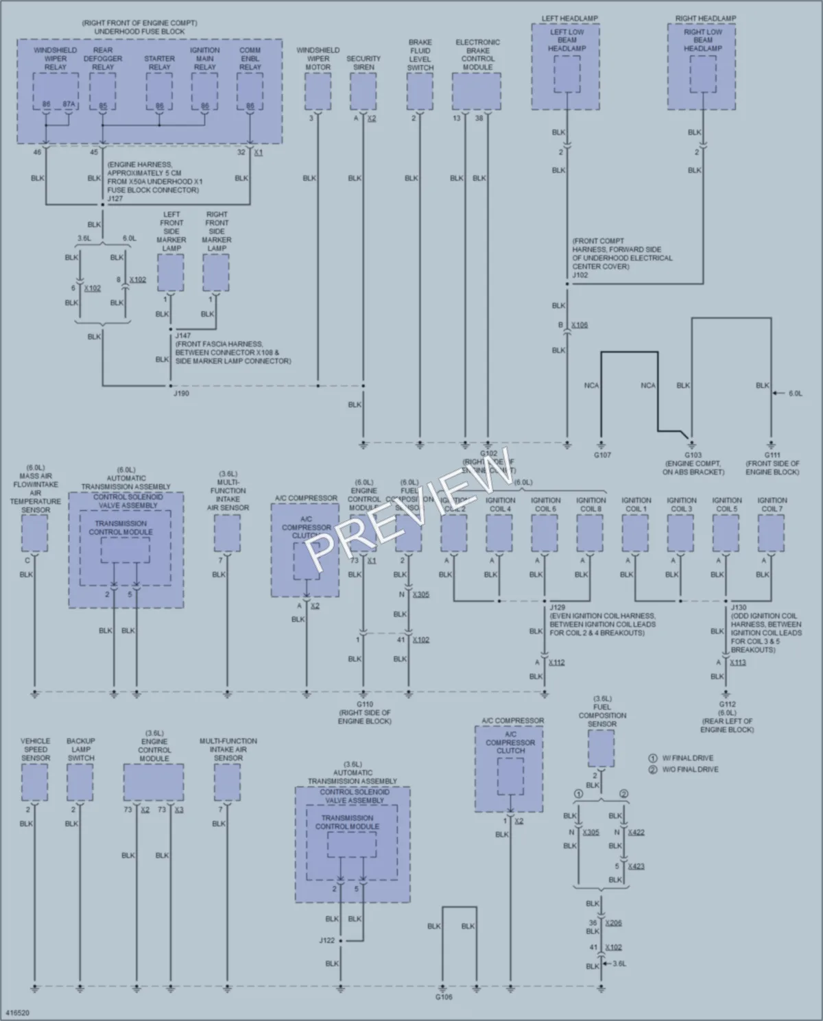 2013 Chevrolet Caprice Ground Distribution wiring diagram preview