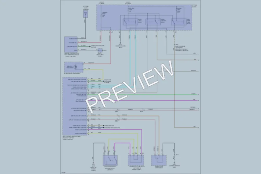 2013 Chevrolet CaptivaSport Power Door Locks wiring diagram preview
