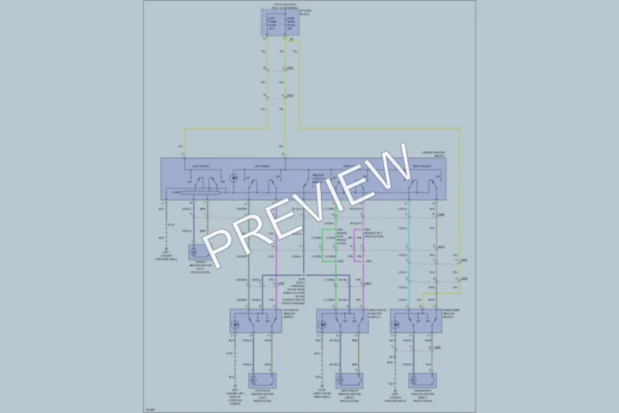2013 Chevrolet CaptivaSport Power Windows wiring diagram preview