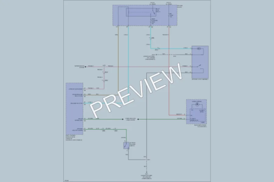 2013 Chevrolet CaptivaSport Trunk Tailgate Fuel Door wiring diagram preview