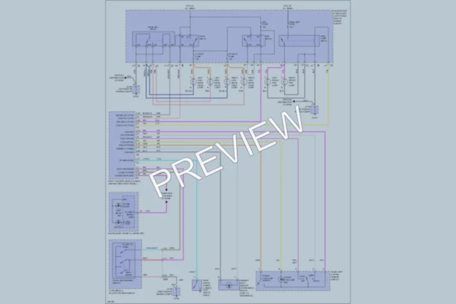 2013 Chevrolet Colorado Headlights wiring diagram preview