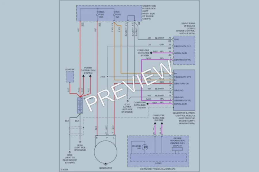 2013 Chevrolet Colorado Starting Charging wiring diagram preview