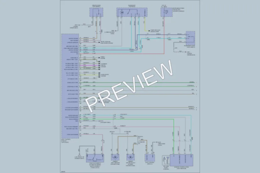 2013 Chevrolet Equinox Power Door Locks wiring diagram preview