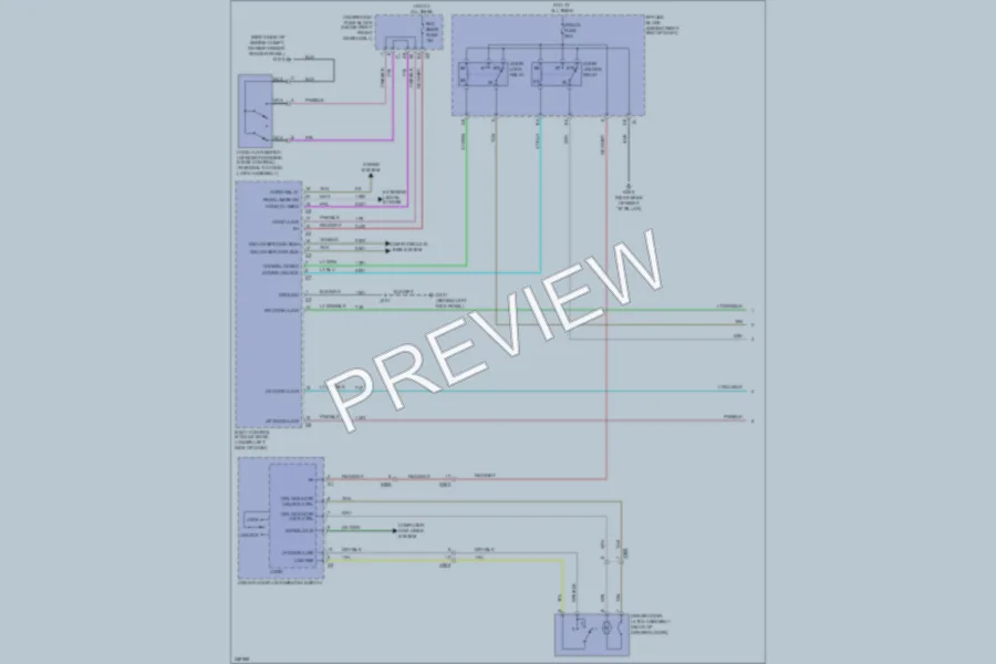 2013 Chevrolet Traverse Power Door Locks wiring diagram preview