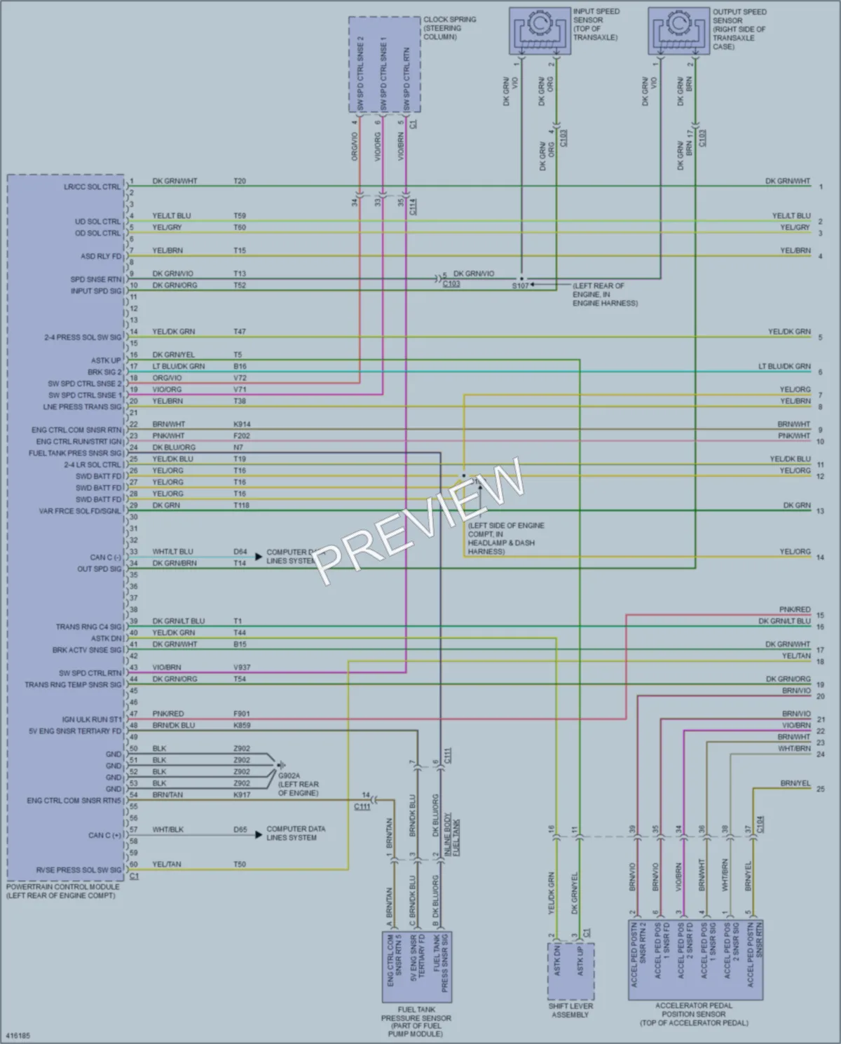 2013 Chrysler 200 Engine Performance wiring diagram preview