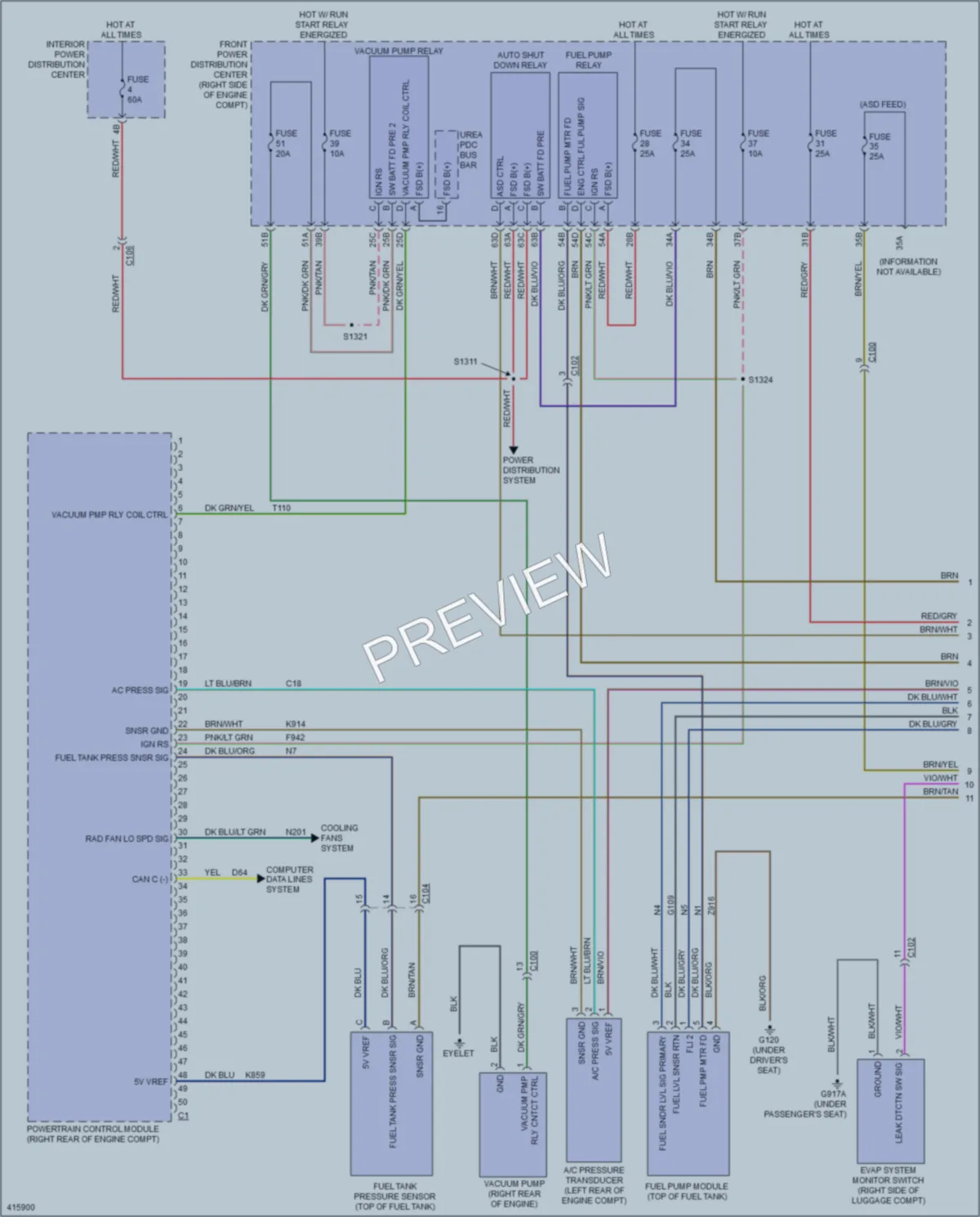 2013 Chrysler 300 Engine Performance wiring diagram preview
