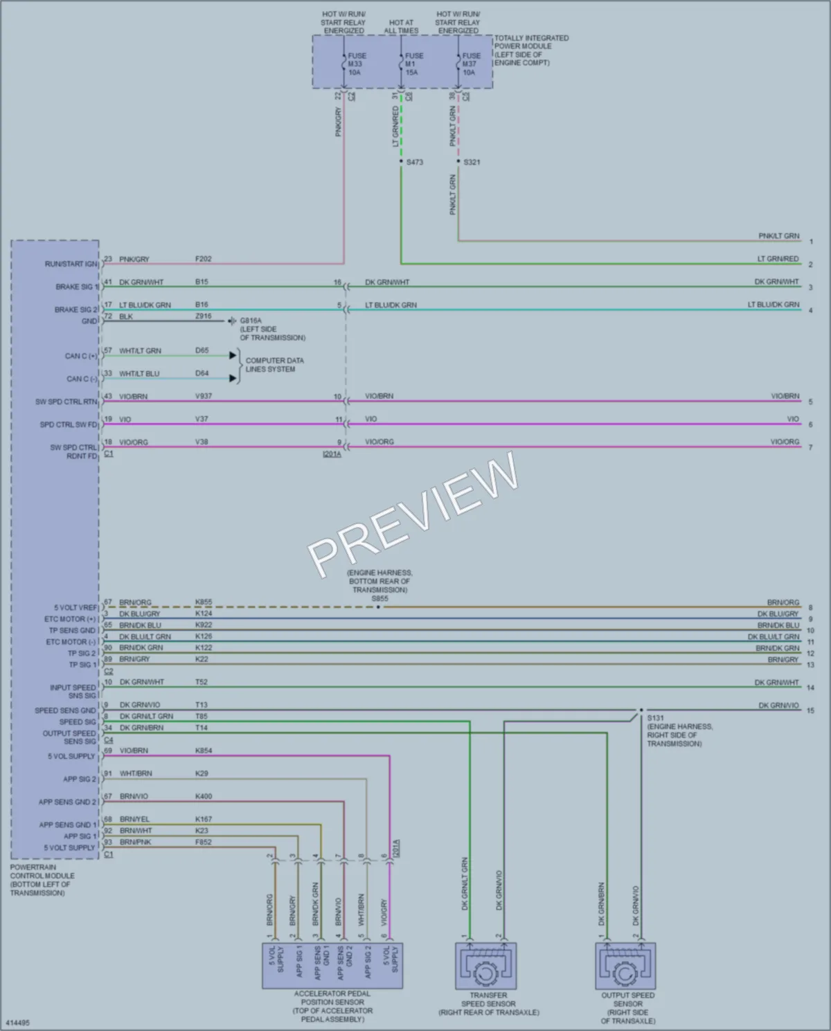 2013 Chrysler TownCountry Cruise Control wiring diagram preview