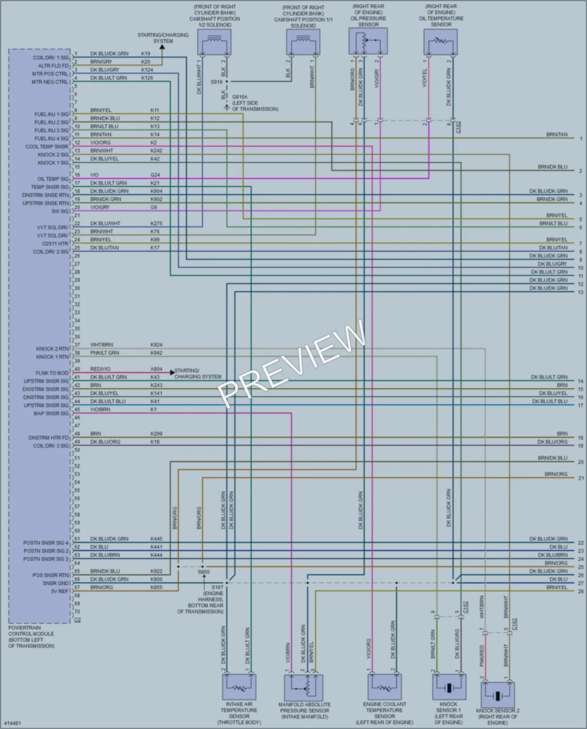 2013 Chrysler TownCountry Engine Performance wiring diagram preview