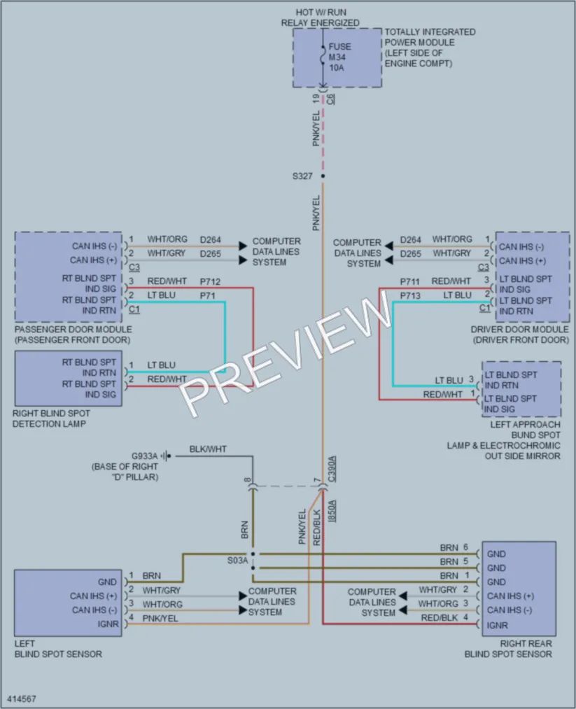 2013 Chrysler TownCountry Navigation wiring diagram preview