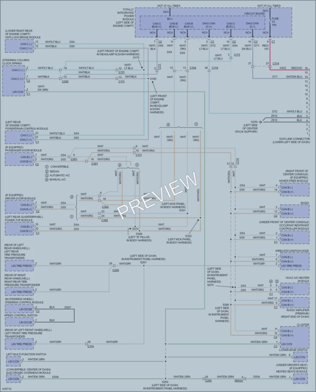 2013 Dodge Avenger Computer Data Lines wiring diagram preview