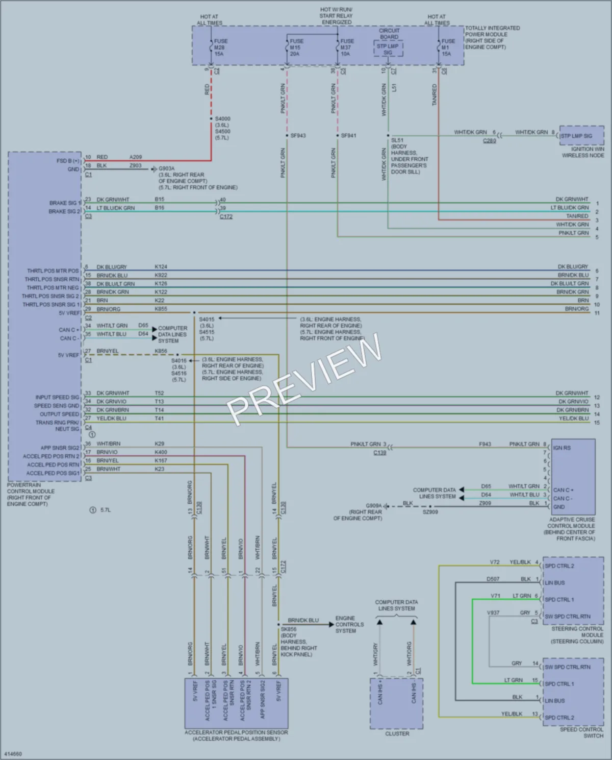 2013 Dodge Durango Cruise Control wiring diagram preview