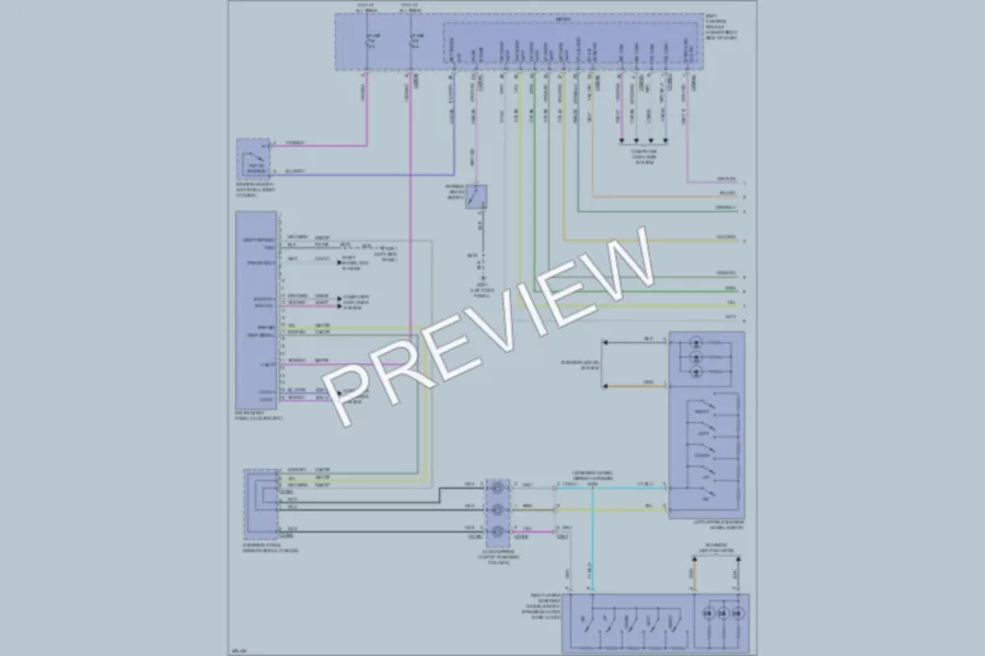 2013 Ford CMaxEnergi Instrument Cluster wiring diagram preview