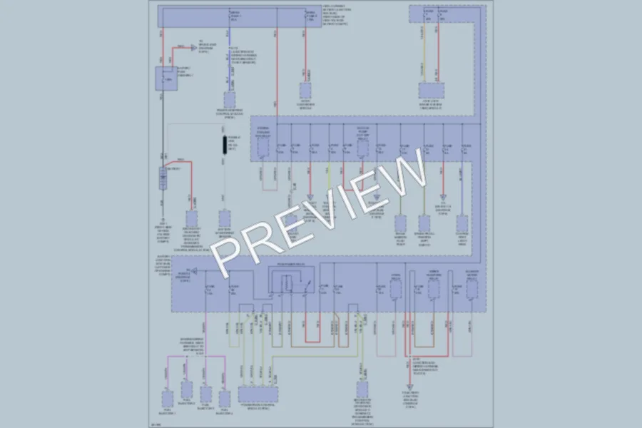 2013 Ford CMaxEnergi Power Distribution wiring diagram preview