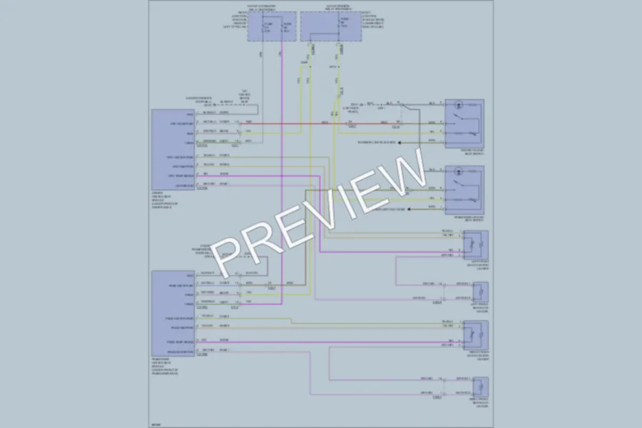 2013 Ford CMaxEnergi Power Seats wiring diagram preview