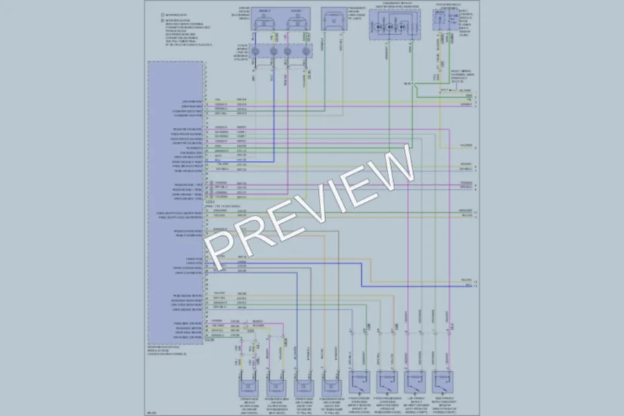 2013 Ford CMaxEnergi Supplemental Restraints wiring diagram preview