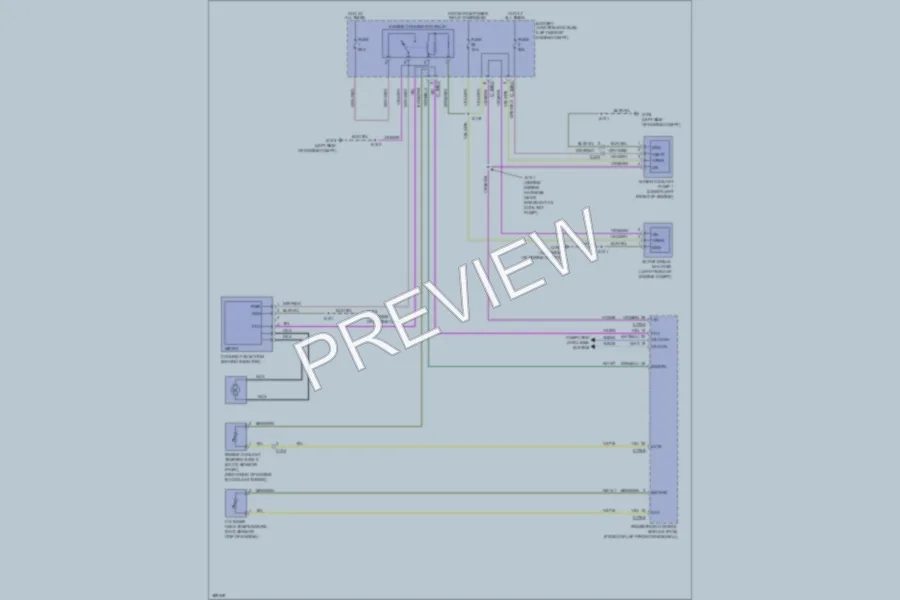 2013 Ford CMaxHybrid Cooling Fan wiring diagram preview