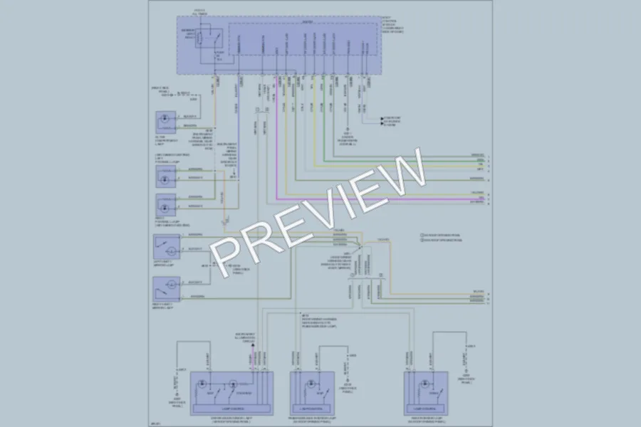 2013 Ford CMaxHybrid Interior Lights wiring diagram preview